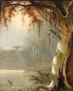 Joseph Rusling Meeker Lake Maurepas Bayou France oil painting artist